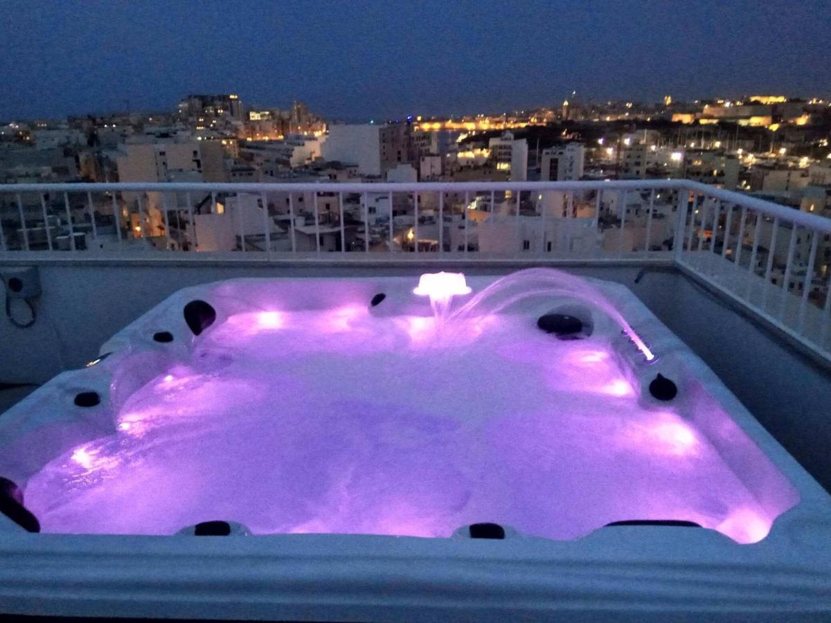 Wonderful Apartments With Shared Jacuzzi And Panorama Rooftop Gzira Exterior foto