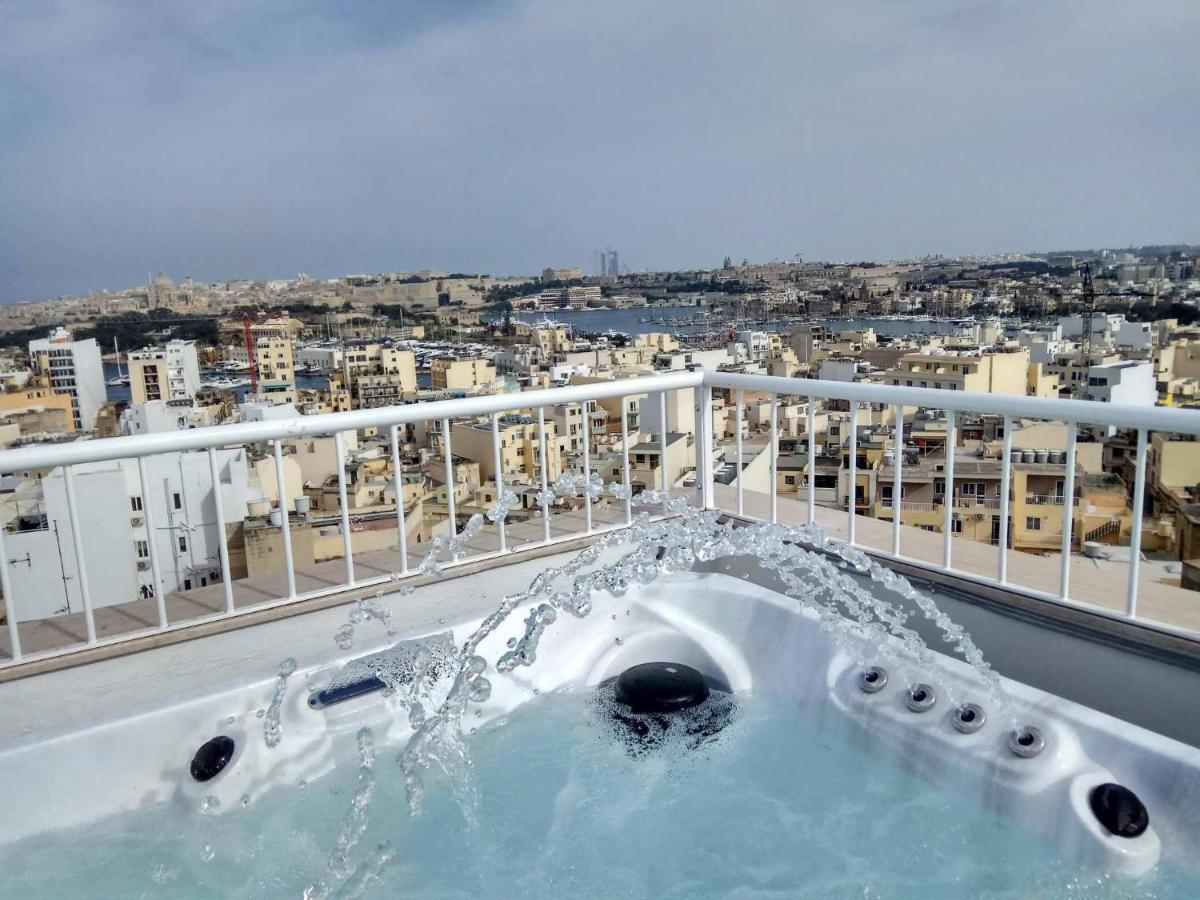 Wonderful Apartments With Shared Jacuzzi And Panorama Rooftop Gzira Exterior foto